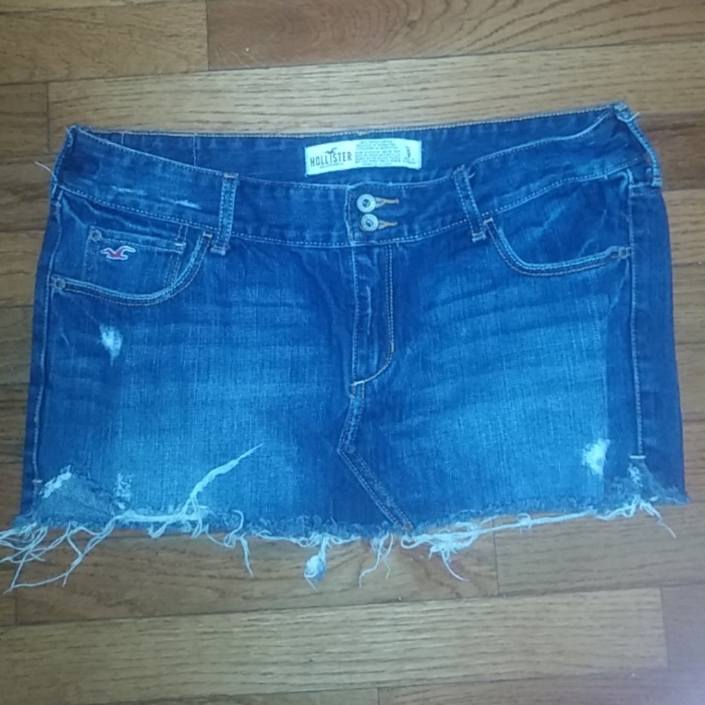 Hollister jean skirt
